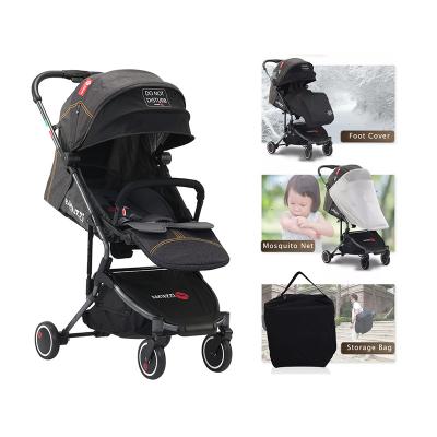 China Compact Shock Absorption Hot Selling Amazon Sitting And Lying Foldable Stroller for sale