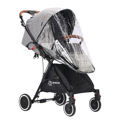 China 2021 New Trend Baby Carriage Pram Portable Foot Brake Running Baby Stroller Easy Folding Moving Trolley for sale