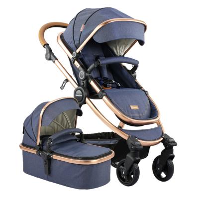 China Carry Baby Deluxe Stroller 3 in 1 with Bassinet and Car Seat Bottom Zipper One Piece Baby Walkers from China for sale