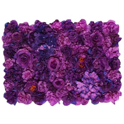 China Hot Selling Silk+plastic Artificial Faux Flower Decorative Wall Wrap for sale