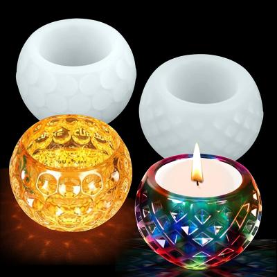 China Free Sample Viable Silicone Candlestick Mold Resin Mold Bowl Candle Holder Silicone Mold For Candle Holder Storage Box for sale