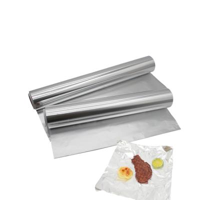 China Food Grade Eco-friendly In-stock In Large Okra 8011 Household Hamburger Paper Wrap Food Packaging Printing Aluminum Foil Roll for sale