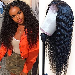 China Best Selling Deep Wave Wig Curly Cut Color Human Closure Net Closure Making Wigs For Lace Up Water Wave Braiding Hair for sale