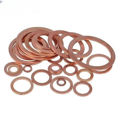 China Countersunk M3 M4 M5 M6 M8 M10 M12 Flat Copper Brass Aluminum Washer for sale