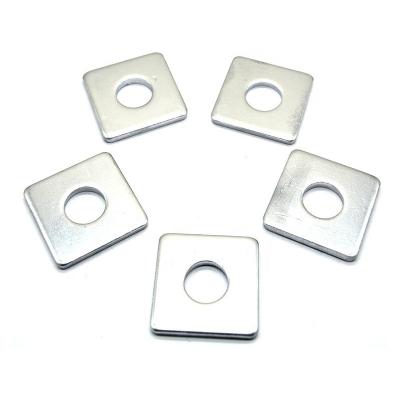 China Split Factory Wholesale Custom custom steel square washers square washer with round hole for Building for sale