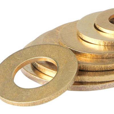 China Split b9G7 Din125 Solid Brass Washer Lock Copper Flat Washer Plain Gasket for sale