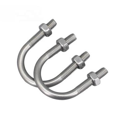 China Heavy Industry Double Edge Open End Style Heavy Duty Clamp With Round U-Bolt for sale