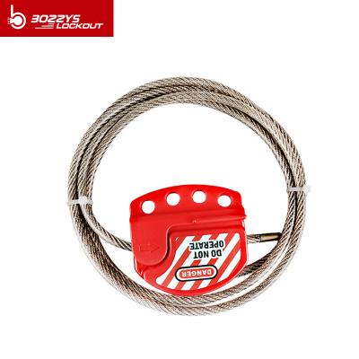 China 4 hangslot 1.8M Adjustable Cable Lockout met 6MM de Anti UV Buitenlaag van pvc Te koop