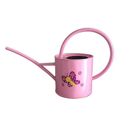 China Cheap Metal Color Flower Zinc Metal Kids Watering Can for sale