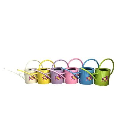 China Hand painted metal watering can for kids for sale