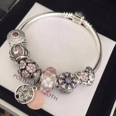 China Original factory wholesale quality silver jewelry 925 sterling bracelets charms women bracelets for sale