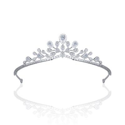 China Long Color Keeping Bling Crystal Tiaras Crown Bridal Wedding Hair Accessories For Adult for sale