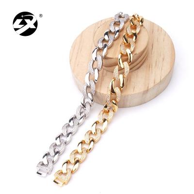 China Long Color Keeping Best New Selling Fashion Copper Micro Inlaid 3A Zircon Diamond Lock Bracelets for sale