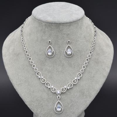 China Good Quality Wholesale Zirconia Jewelry Sets Size Luxury Quality Jewelry Set for sale