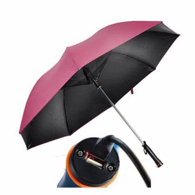 China Spike Summer Cooling USB Battery Charging Umbrella With Fan for sale