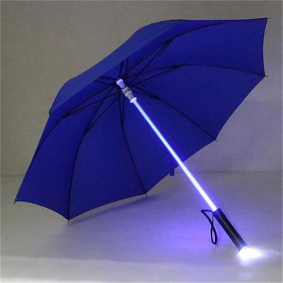 China LED Lit Umbrella Hot Sale Fiber Optic Light Umbrella Glow In Dark Umbrella for sale