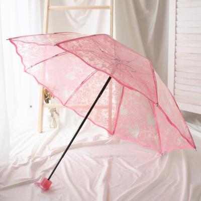 China Clear White Elegant Umbrella Apollo PVC/POE Wedding Umbrella Transparent White Wedding for sale