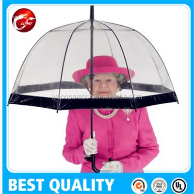 China 190T Nylon Fabric Clear Golf Umbrella , Large Transparent Umbrella Netting for sale