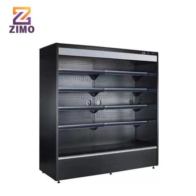 China Single-Temperature Supermarket Fruits And Vegetables Refrigerated Commercial Refrigerator Freezer Air Curtain Fridge for sale