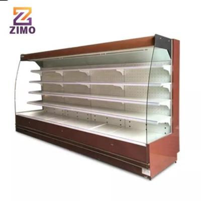 China Single-Temperature Refrigerated Topping Display Cabinet Open Supermarket Refrigerator Fruit Refrigerated Cabinet for sale