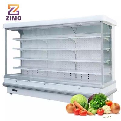 China Single-Temperature Vertical Display Refrigerator For Vegetable And Fruit Commercial upright Open Refrigerator for sale