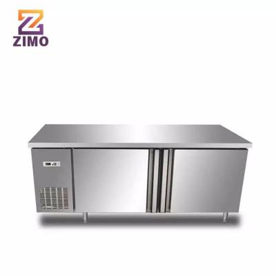 China Single-Temperature Stainless Steel Work Bench Freezer Cooler Under Table Counter Fridge for sale