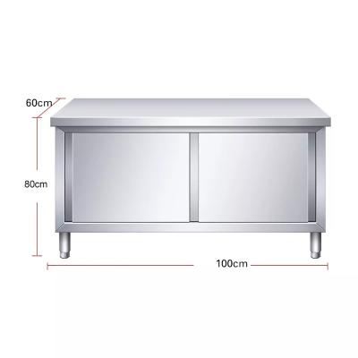 China Modern Simple Hotel equipment Stainless steel kitchen cabinet/ kitchen cupboard for sale