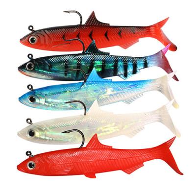 China Big Pike Artificial Jig Fishing Tackle 26g 12cm Swimbait Soft Boot Main Tail Fishing Lure SC-SF016 for sale