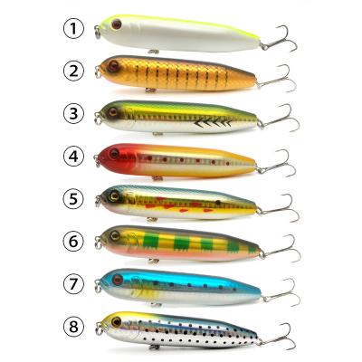 China WATERBOY 10cm 19g Floating Artificial Swimbait Pike Bait Iscas Walk Dog Fishing Lure Topwater Pencil Lure PESCA WT-PEN102 for sale