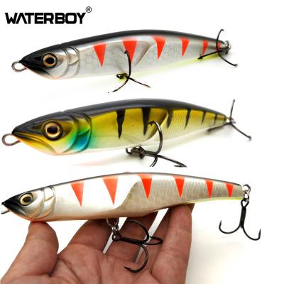 China China Factory OEM Plastic Artificial Hard PESCA Stickbaits Outdoor Topwater Bait Fish Tackle Floating 14cm 30g Pencil Fishing Lure for sale