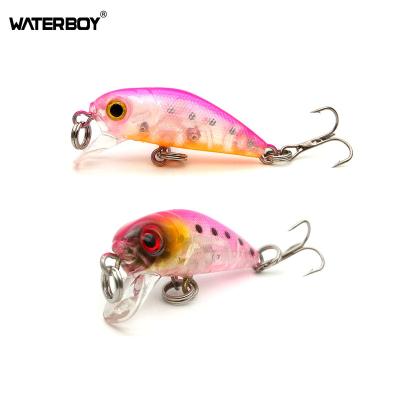 China Hard artificial bait small size crank fishing lures hotsale 3.5cm 1.4in 2g 0.1oz minnow lure Mini Crankbait SC-SM1005 for sale