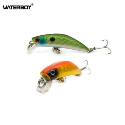 China WATERBOY Lifelike Swimming Color Spraying Artificial Iscas Lure Sinking Fishing Mini Minnow Bait 4.2cm 1.7in 2.6g 0.1oz 4.2cm for sale