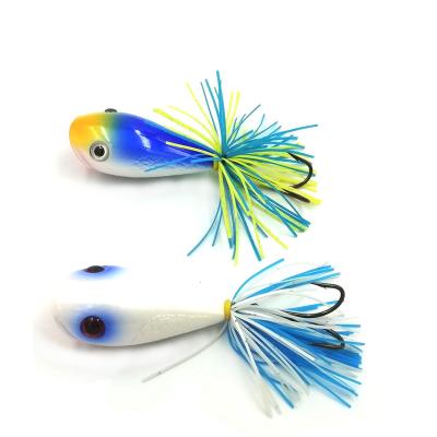 China Factory Direct PESCA Factory Price Topwater Plastic Jumping Frog Lure Big Lie Snap Fishing Lure Bait for sale