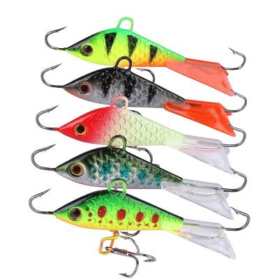 China 3D Eye Bait Lure Dipper Winter Fishing PESCA Artificial Fishing Lure 5.3cm/7.5g Isca Lures Ice Lead Jigs SC-IS04 for sale