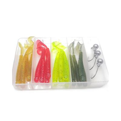 China Factory Direct Wholesale Mixed Fish Kit Accessories Soft Rubber Wobblers Bait Tackle Artificial Lure Fishing Set for sale