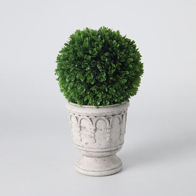 China Aglaia Buxus Ball Grass Boxwood Minimalist Artificial Plant Meliaceae Cypress Faux Topiary Tree for sale