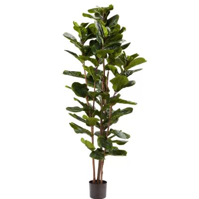 China Eco-friendly Hot Selling Artificial Plants Bouquet Artificial Fiddle Leaf Fig Tree For Living Room Decor for sale