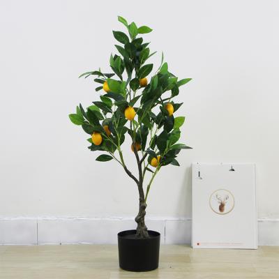 China Euro Minimalist Decoration China Table Mini Small Natural Artificial Fake Lemon Fruit Tree Decorative European Plant For Sale for sale