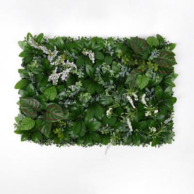 China Minimalist Indoor Outdoor Decoration Anti-UV Plastic Hedge High Quality Artificial Boxwood Panels Green Plant Garden Vertical Fence Wall for sale