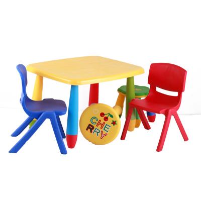 China wholesale child plastic bedroom baby chair and table plastic furniture for sale