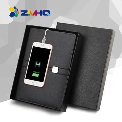 China Custom Deboss Business Advertising Power Bank Video Screen Notebook A5 for sale