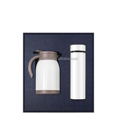 China Agriculture 800ml and 1500ml Temperature Display Thermos Jug with Handle Gift Set in Chinese Style Thermos Jug for Office and Household Use for sale