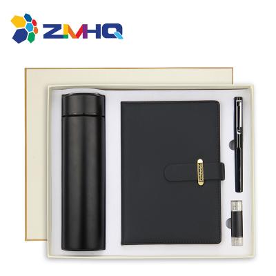 China Agriculture wedding gift factory OEM U-disk, pen, A5 notebook, vacuum cup diary notebook gift usb smart combination gift for sale