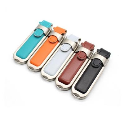 China Super Speed ​​/ Durable Metal USB Gift Promotional High Speed ​​Leather Pen Drive Hot Selling USB Flash Drive for sale