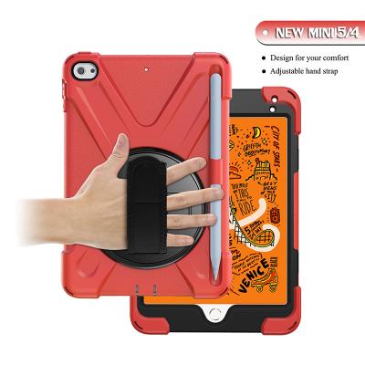 China Sleep / Wake Up Hand Holder Rotating Case For iPad Mini 4 5 , For iPad Mini 5 2019 Tablet Case for sale