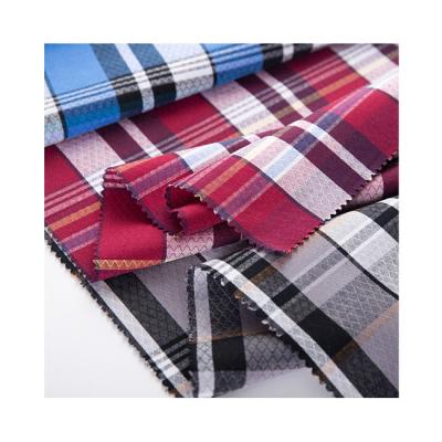 China Modern Design Breathable 100% Different Color Cotton Cut Fabric Striped Fabric Yarn Dyed Fabric for sale