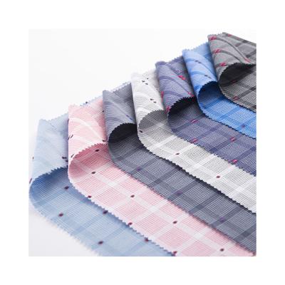 China Modern Design Eight Color Poplin Fabric Breathable 100% Cotton Cut Plaid Fabric for sale