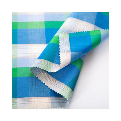 China Modern Design Breathable Multi Color Plaid Fabric Cotton Fabric 100% Poplin Fabric for sale