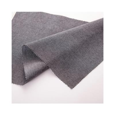 China Modern Design Breathable Dark Gray Pure Color Cambric Fabric Cotton Polyester Fabric for sale