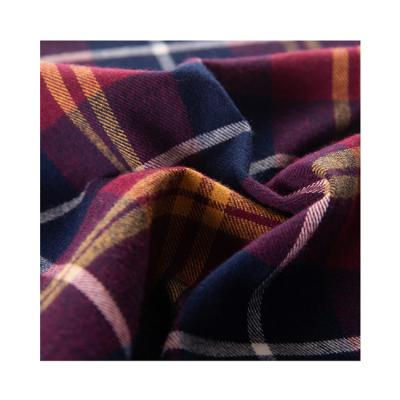 China Modern Design Breathable Navy Yellow And Red White Flannel Cotton Fabric 100% Fabric for sale